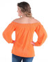 Breathe Instant Cooling UPF flowy blouse with open sleeves (tangerine)
