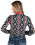 Pullover Button-Up (Colorful Aztec Mid-weight Stretch Jersey)