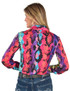Pullover Button-Up (Colorful Snakeskin Mid-weight Stretch Jersey)