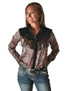 Pullover Button Up (Leopard And Black Lightweight Satin With Fringe)