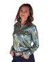 Pullover Button Up (Colorful Print With Iridescent Foil in Lightweight jersey)