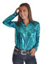 Pullover Button Up (Shiny Turquoise Mid-weight)