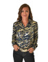 Pullover Button Up (Deep Blue And Gold Metallic Mid-Weight)