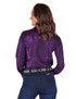 Pullover Button Up (Purple Metallic Shimmer Stretch Jersey)