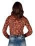Pullover Button Up (Orange Snake print Lightweight Stretch Jersey)