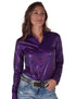 Pullover Button Up (Purple Foil Lightweight Stretch Jersey)