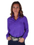 Pullover Button Up (Purple Breathe Lightweight Stretch Jersey)