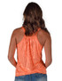 Flowy Tank Top (Tangerine Shiny Lightweight Stretch Jersey)