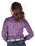 Pullover Button Up (Purple Metallic Snakeskin Lightweight Stretch Jersey)