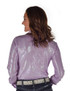 Pullover Button Up (Lilac With Foil Swirls Lightweight Stretch Jersey)