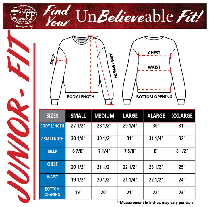 Pledge Print Junior Crew Neck Sweatshirt (Red)