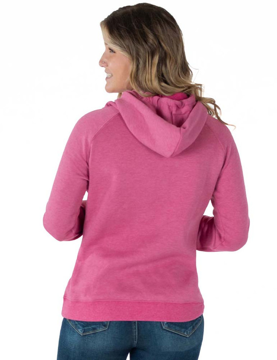 Fierce Print Junior Fit Hooded Sweatshirt (Fuchsia)