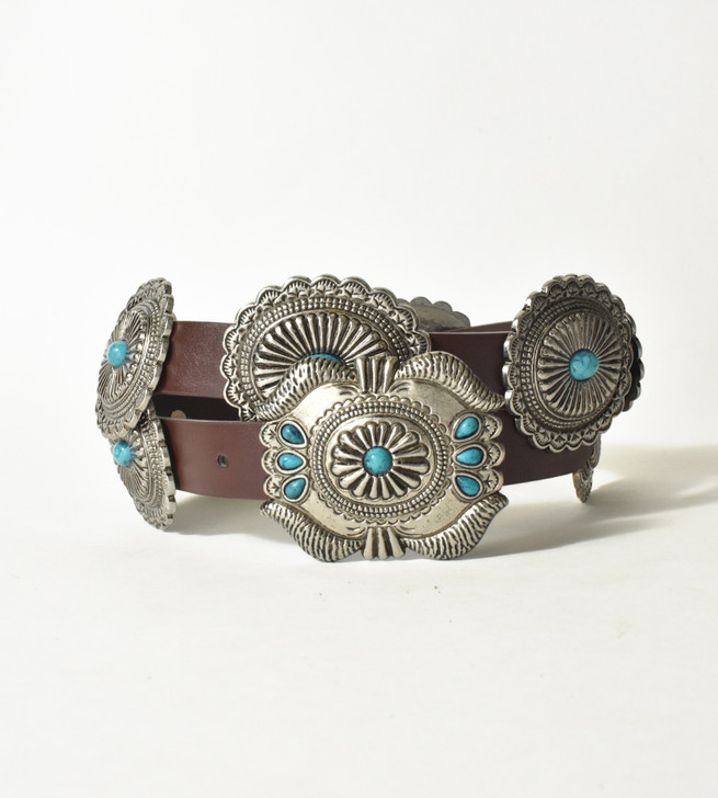 小物 puntovita Concho leather belt puntovita Concho leather belt