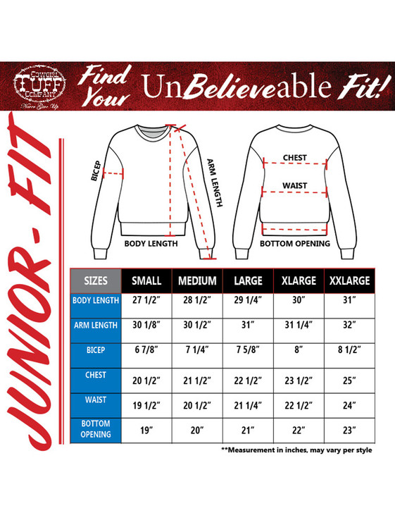 Sweat Dries White Print JUNIOR Crew Neck (Charcoal)