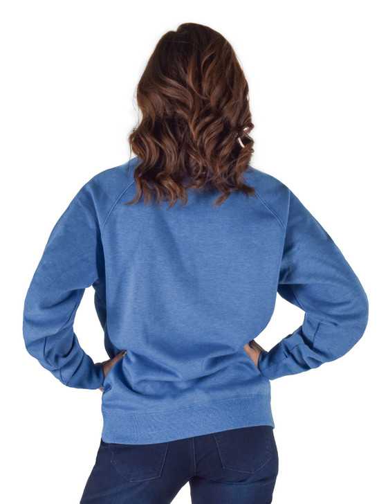 Salty Tequila Turquoise Print Unisex Crew Neck (Royal Blue)