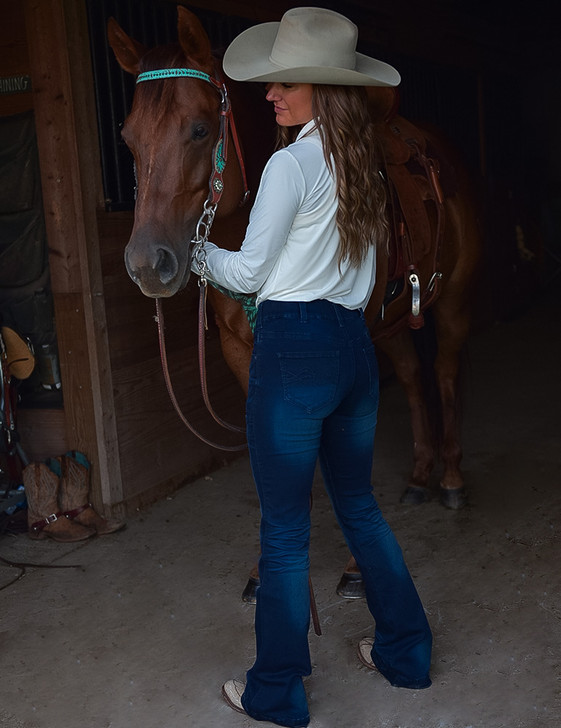 Pull-On Sapphire Trouser