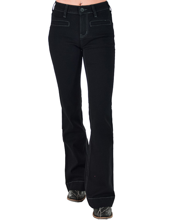 Black Boot Stitch Trouser