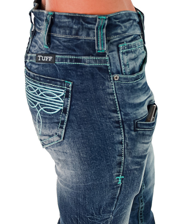 Turquoise Boot Stitch