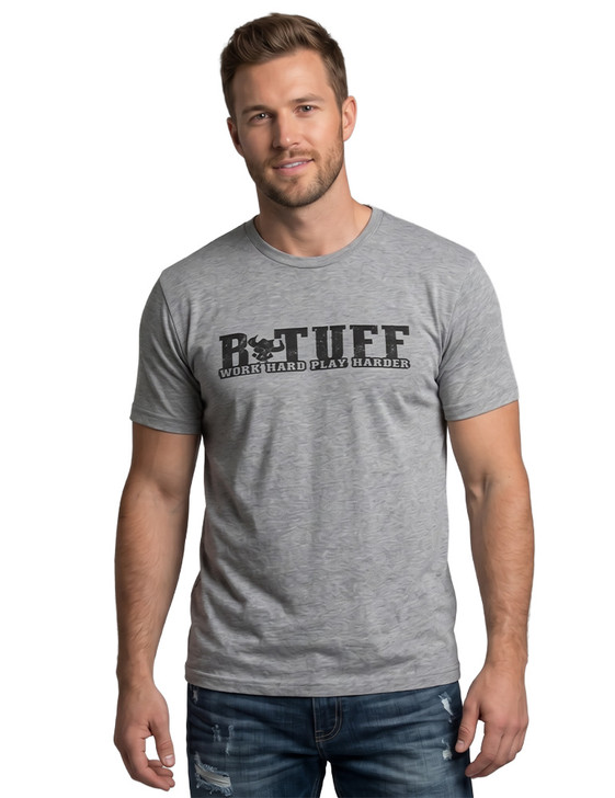 Men's BTuff Print on Graphite Heather T-Shirt