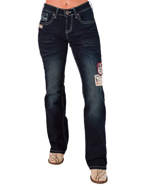 Patched Up Bootcut