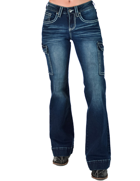 White BootStitch Trouser