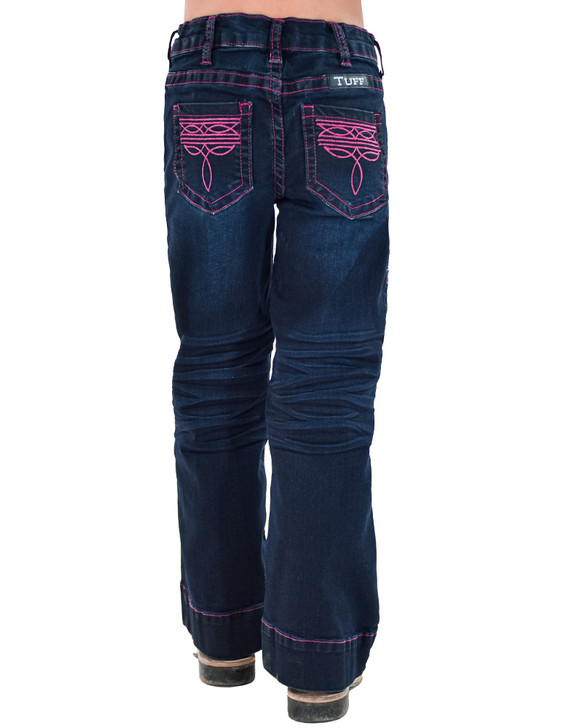 Girls Pink BootStitch Trousers