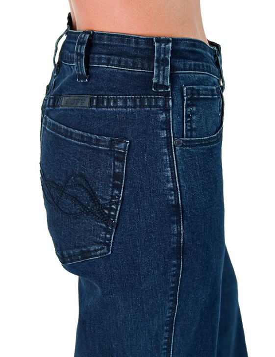 Dark Wide Leg Trouser