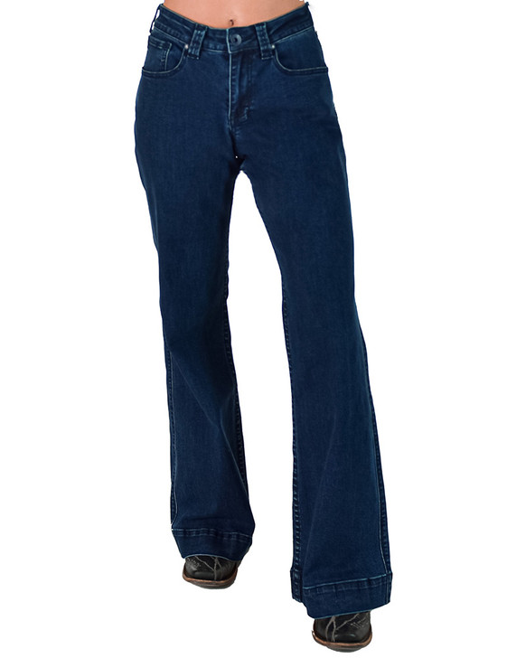 Dark Wide Leg Trouser