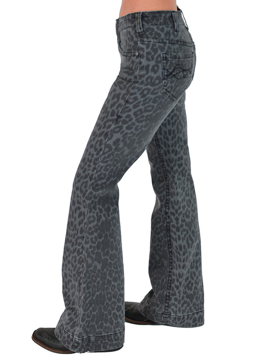Gray Leopard Trousers