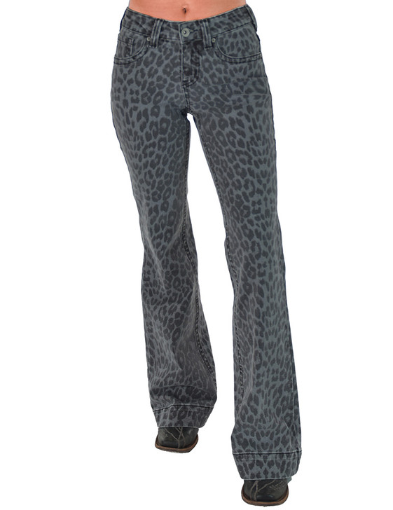 Gray Leopard Trousers