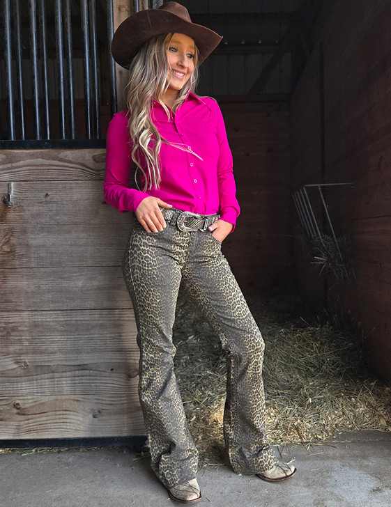 Brown Leopard Trousers