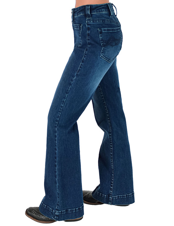Button Up Dark Trouser