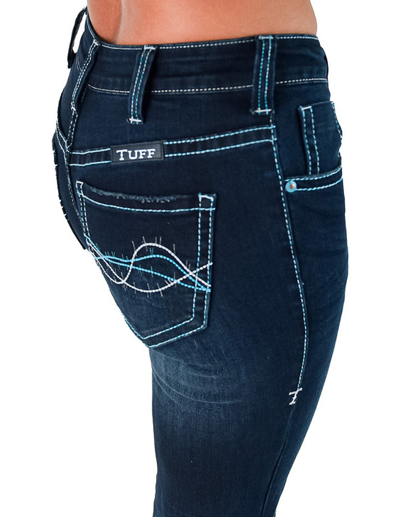Turquoise Paisley Bling Trouser
