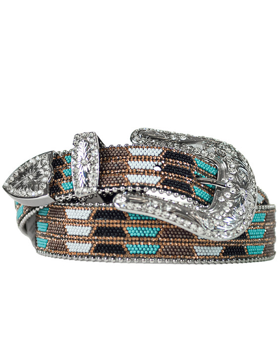Rhinestone Beaded Belt