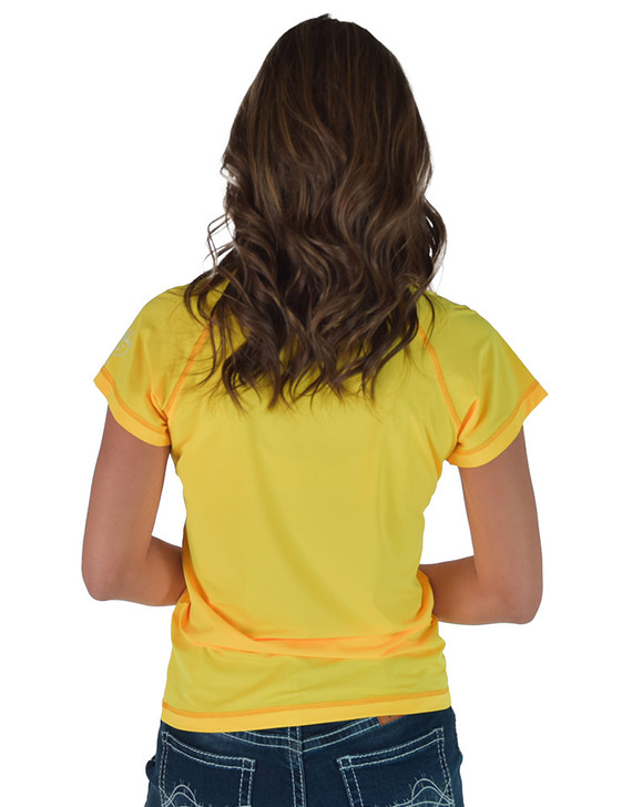 Butter Yellow Short Sleeve Cooling Breathe Tee Lightweight High Stretch
