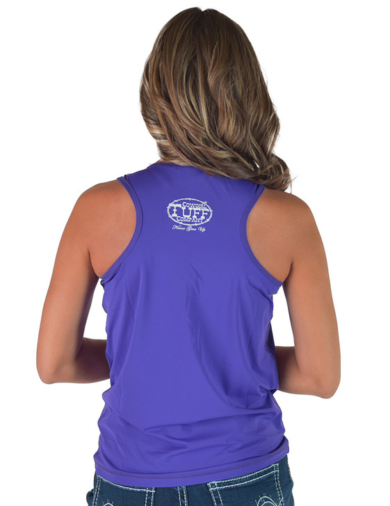 Purple Cooling Breathe Racerback Tank Top Lightweight High Stretch