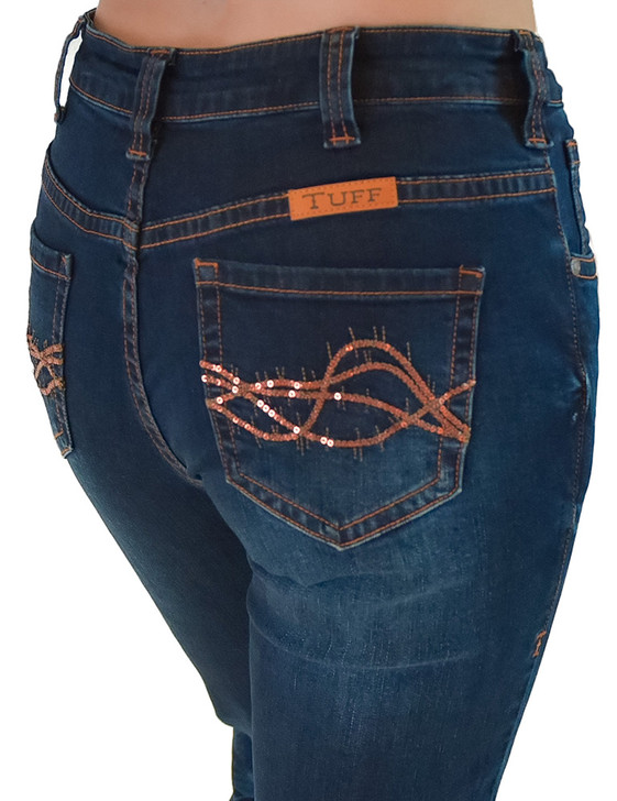 Copper Sequin Bootcut