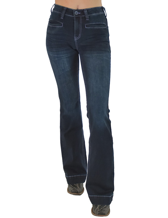 Purple Bootstitch Trousers