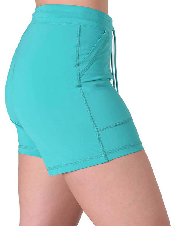 Breathe Instant Cooling UPF shorts (turquoise)