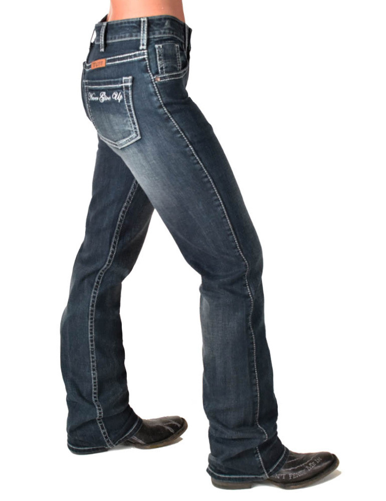 Never Give Up Dark - Cowgirl Tuff Co. & B. Tuff Jeans