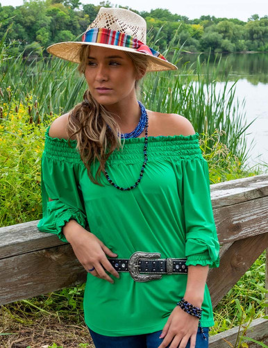 Breathe Instant Cooling UPF flowy blouse with open sleeves (money