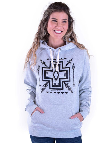 Aztec Print UNISEX Hooded Sweatshirt Cowgirl Tuff Co. B. Tuff