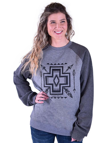 Aztec Print UNISEX Crew-Neck Sweatshirt