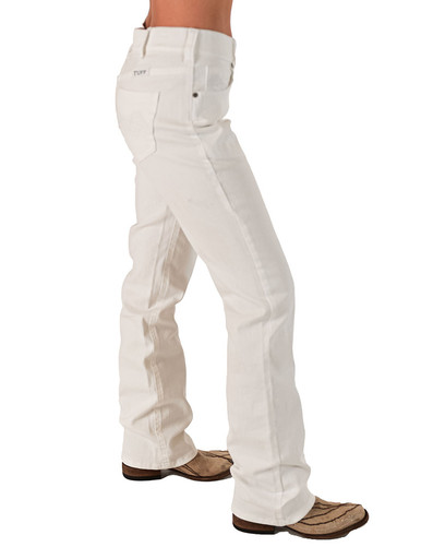 [GRAVER]★ZIPPERED LEGIC WHITE FLOWER BOOTCUT PANTS Plaze Bootcut Pants