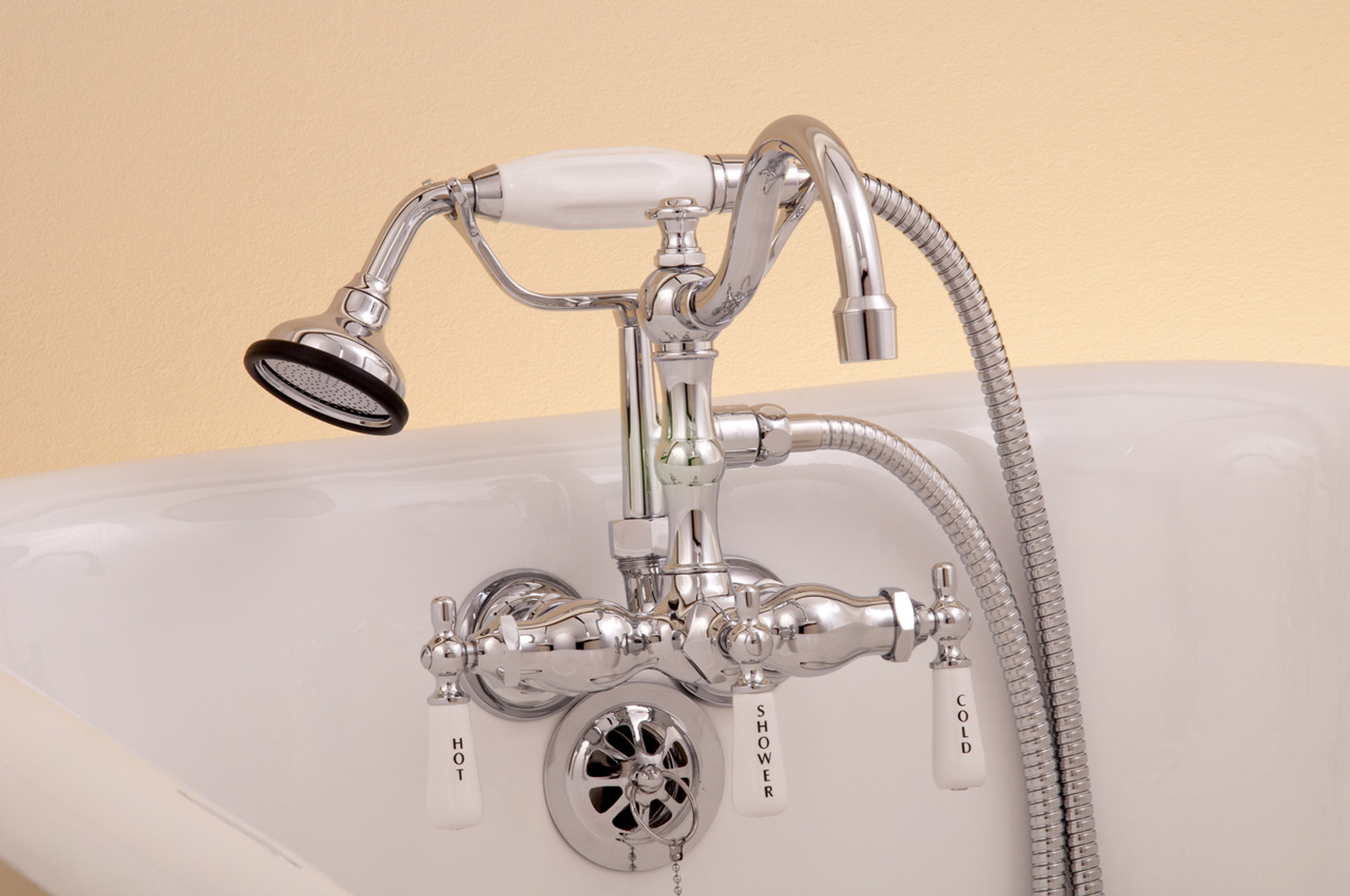 tub spout with handheld shower diverter