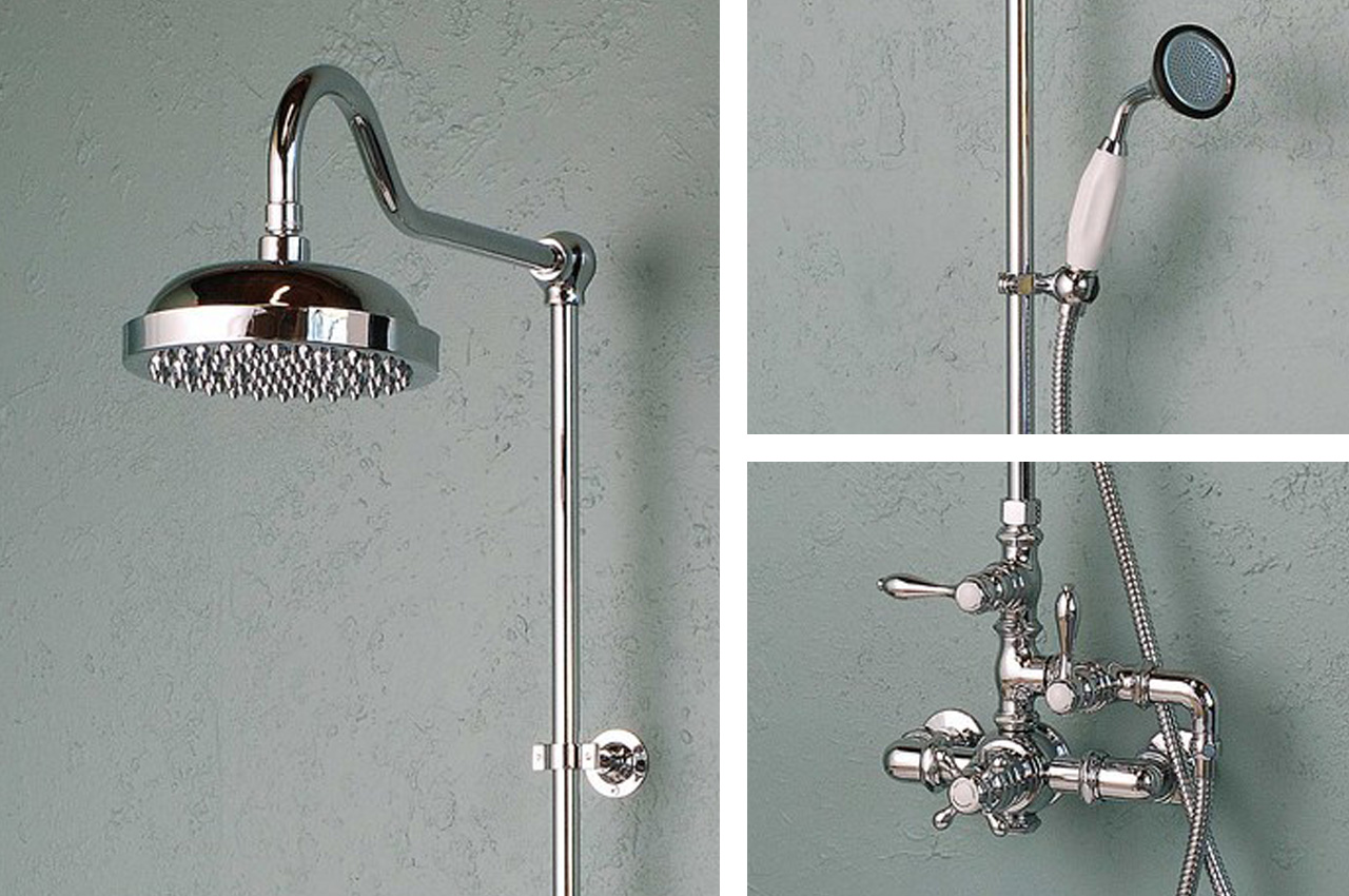 Exposed Thermostatic Shower Set with Handheld Shower