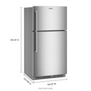 Maytag® 33-Inch Wide Top Mount Refrigerator with Factory-Installed Ice Maker - 21 Cu. Ft. MRTX7621TZ