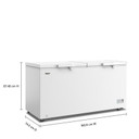 Whirlpool® 19 Cu. Ft. Convertible Chest Freezer with 4 Storage Baskets WZCC5519TW