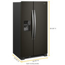 Whirlpool® 36-inch Wide Side-by-Side Refrigerator - 25 cu. ft. WRS325SDHV