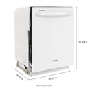 Whirlpool® 24” Dishwasher with AI Intelligent Wash and Tall Top Rack WDT740SALW